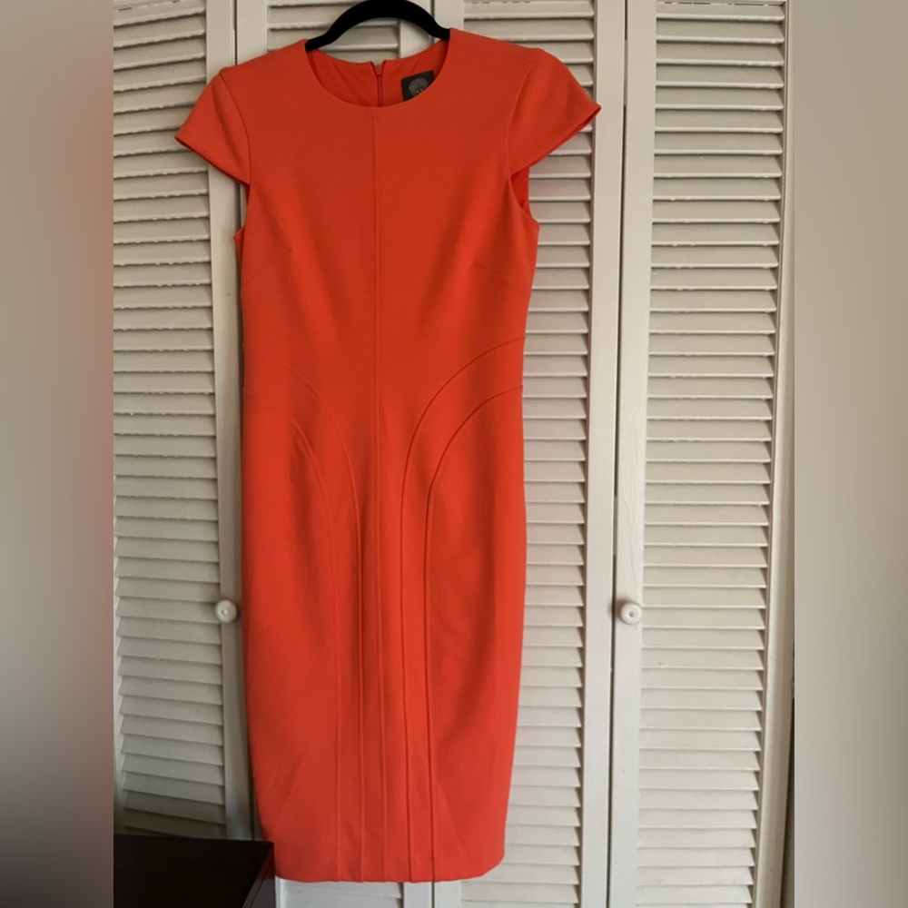 Never worn coral Vince Camaro dress